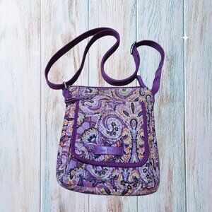 Vera Bradley Crossbody | Purple Quilted Patchwork Boho Bag Travel Everyday